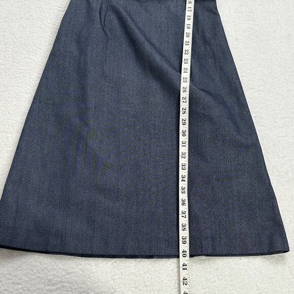 Vintage Levi's Women's Minimalist Sleeveless Fit & Flare Denim Dress Size S Blue - Picture 10 of 12